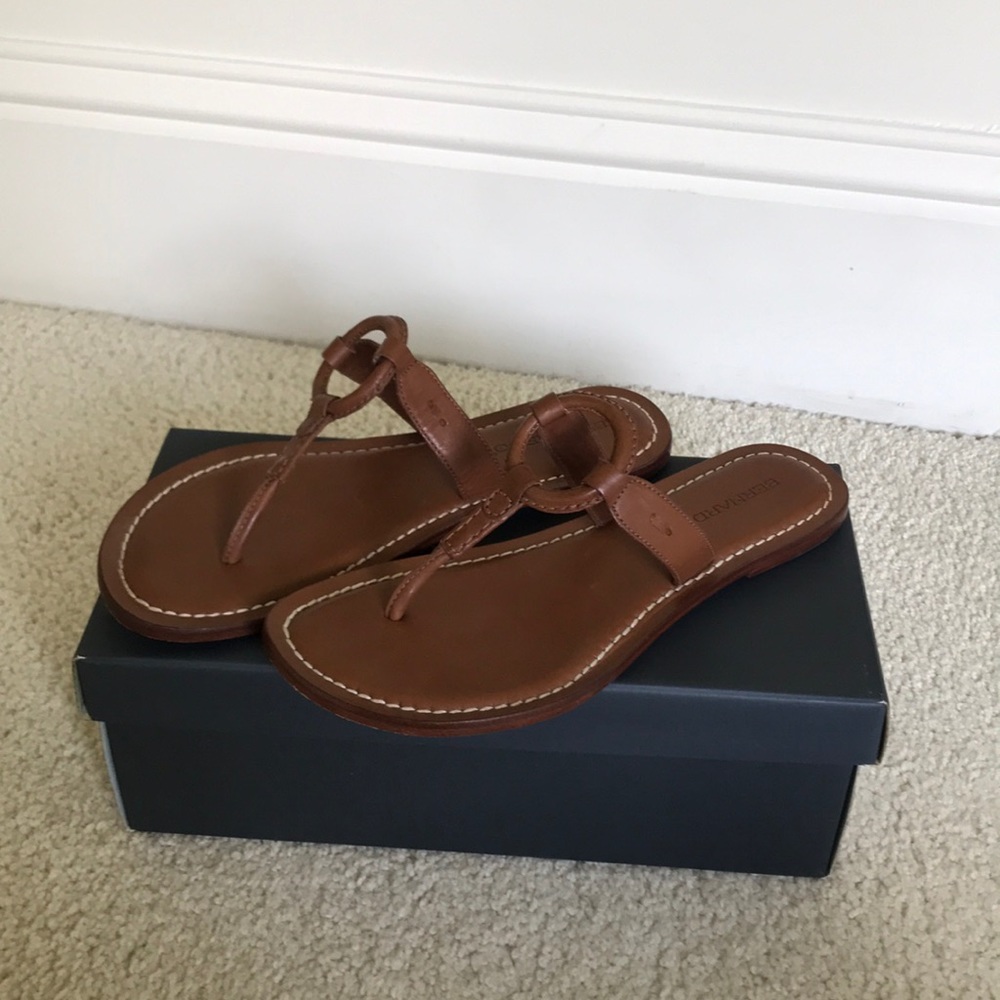 Brown leather Bernardo sandals